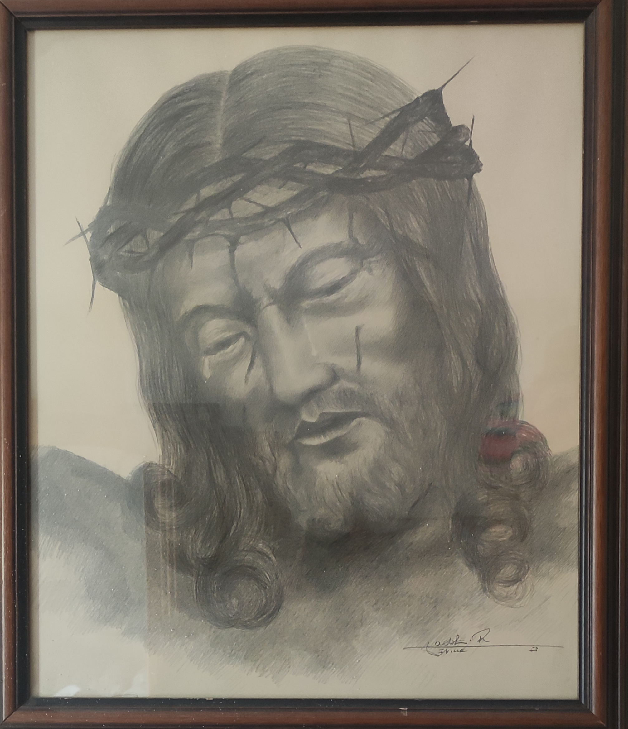 Visage du Christ mourant